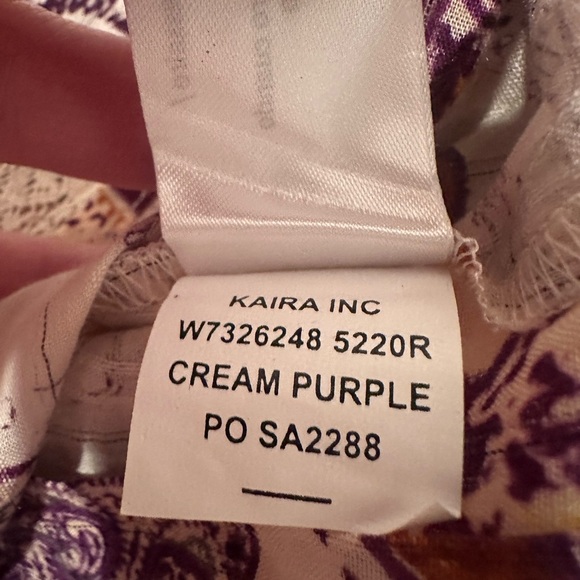 NWT Band of the Free Paisley Crop Fairy Top Lace Romantic Boho Festival Sz S - Picture 6 of 9